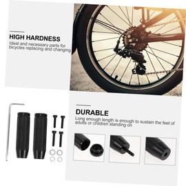 Outanaya 1pair Premium Aluminum Alloy Bike Pedals Sturdy Pegs for Bicycles Wear-Resistant for Mountain and Bikes Foot Accessories for Adults