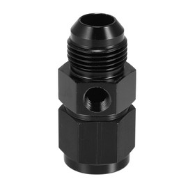X AUTOHAUX Car Pipe Adapter Fitting AN10 Male to AN10 Female with 1/8 Inch NPT Black