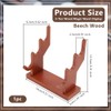 OLYCRAFT 3 Tiers Brown Wand Display Risers 14x5x13.5cm Wizard Wand