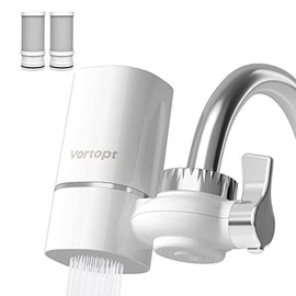 Vortopt Filtro Agua Grifo, Filtro de Agua Certificado NSF, Reduce el Plomo,