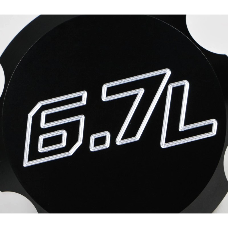 BackWoods Diesel BWD Black Billet Aluminum Oil Cap for Ford