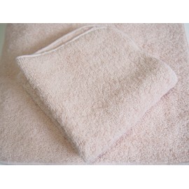 Imabary Well-Absorbing Long Pile Handkerchief Towels, Set of 10, (Special Prices as Long as Available), Classic 9.8 x 9.8 inches (25 x 25 cm), Baby Pink