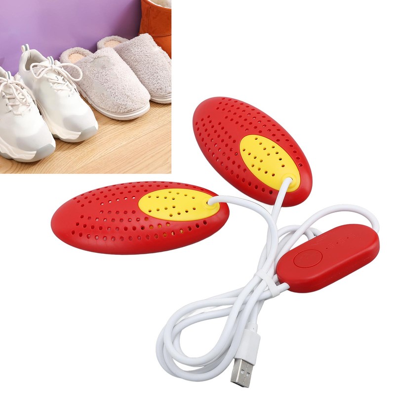 Shoe Dryer Red with Timer Ceramic Heater Deodorizing Function Fast