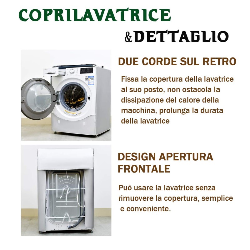 AKEfit Washing Machine Cover Silver L