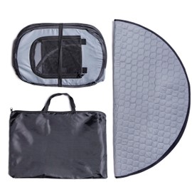 Pet Pen with Washable Pee pad, Dog playpen Indoor for Small Dogs, Dog Pack and Play, mesh playpen for Pets, Puppy Play Pen Indoor/Outdoor