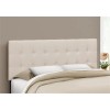 Monarch Bed Headboard Only Queen Size Bedroom Upholstered Linen Look
