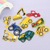 ElevateTech 9Pcs Engineering Vehicle Iron On Patches Car Truck Decoration