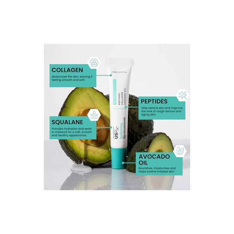 Urban Skin Rx Hydrating Lip Treatment Clear, Ultra-Moisturizing Treatment Smooths,