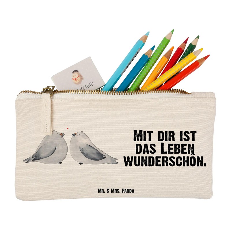 Mr. & Mrs. Panda Small Make-Up Bag Turtle Doves Love