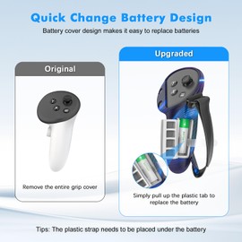 Tyasoleil VR Silicone Case for Meta Quest 3, Design Upgraded Accessories for Oculus Quest 3, Face Cover, Controller Grips, Shell Cover, Lens Cover, Disposable Eye Cover (Aurora Blue)