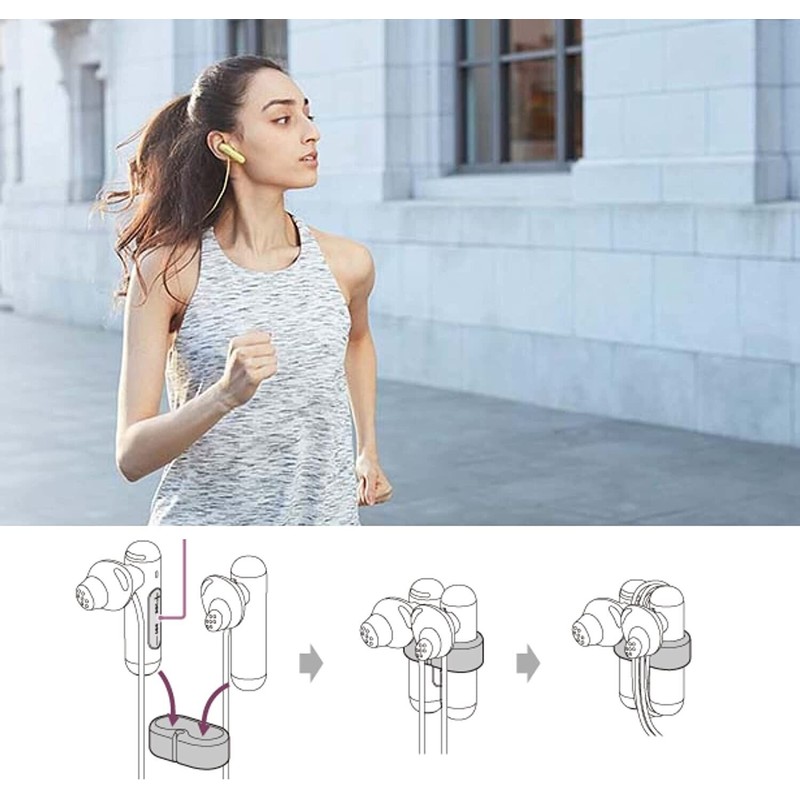 Sony Extra Bass Bluetooth Headphones. Wireless Sports Earbuds with Mic.