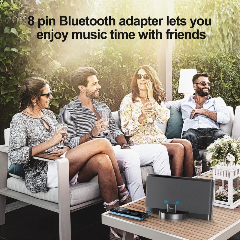 Smof 30-Pin Bluetooth 4.1 A2DP Audio Music Receiver 30 Pin