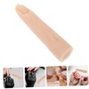 PACKOVE 2pcs Flexible Silicone Nail Practice Fingers Movable Hand Model