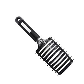 Cepillo para el Cabello con Ventilación en con Diseño con Punta de Bola, Cepillo de Masaje para Desenredar con Ventilación Curvada, Peine para el Cabello para Hombres y (Negro)