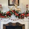 GCQQ Beauty 2Pcs Pom Pom Garland Christmas, 16.4 Ft Long