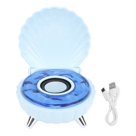 Bluetooth Speaker with Colorful Night Light, Portable Bluetooth Speakers, Bluetooth Speaker Bedside Lamp, Cute Stereo Speaker for Home, Outdoors, Travel (Blue)