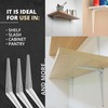 DOJA Barcelona Shelf Bracket for Shelves 4 Shelf Brackets White