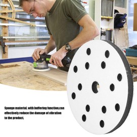 Sanding Pads, 150 mm Diameter, Soft Buffer, Sponge, Interface, Cushion, Sandpaper Discs for Sander for Uneven Polishing (6 Inch 15 Holes)