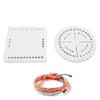 Kumihimo-Scheiben rund und quadratisch, für Makramee-Armband,/-Geflecht/-Handtasche 2er-Set, 10 cm