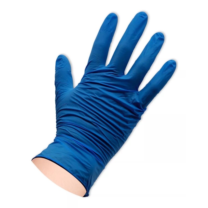 Ambiderm Guantes De Nitrilo Azul Royal Ambiderm Mediano Caja Con