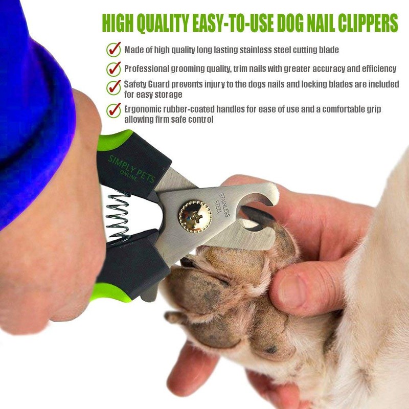 Dog Nail Clippers with Safety Guard - Superior Sharpness -