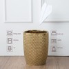 Modern Golden Small Trash Can Wastebasket, Garbage Container Bin for