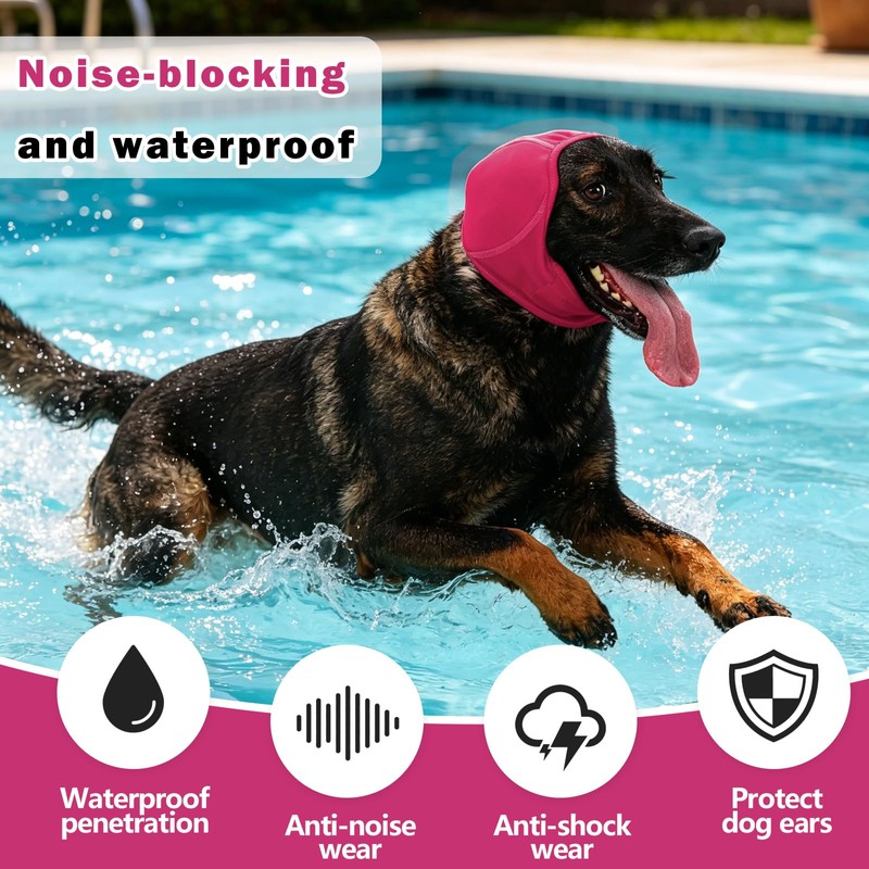 Meifsou Quiet Ears for Dogs - Dog Head Wrap for
