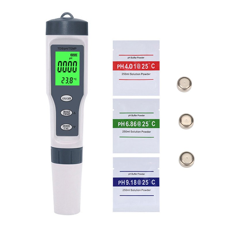 Water Quality Tester 3 in 1 PH TDS TEMP Meter