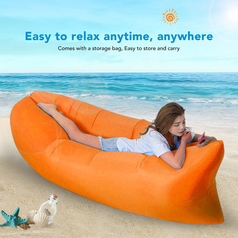 Inflatable Lounger Air Sofa Portable Foldable Comfortable Inflatable Couch with