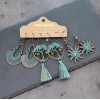 Unbranded 3 Pairs/Set Bohemian Boho Earrings Hook Drop Dangle -