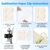 Shimmeroo 12Pcs Sublimation Blanks Acrylic Paper Clips,4"x2" Acrylic Jumbo Paper
