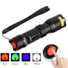 4 Color in 1 Multicolor Flashlight Rechargeable high Lumens Red