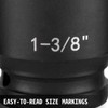 VEVOR Impact Socket Set 1/2 Inches 19 Piece Impact Sockets,