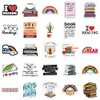 Sticker Junkies Reading Stickers 50 Pcs Waterproof Aesthetic Cute Stickers