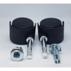 Just Accessories Pack of 8 Twin Nylon Wheel Castors Casters,