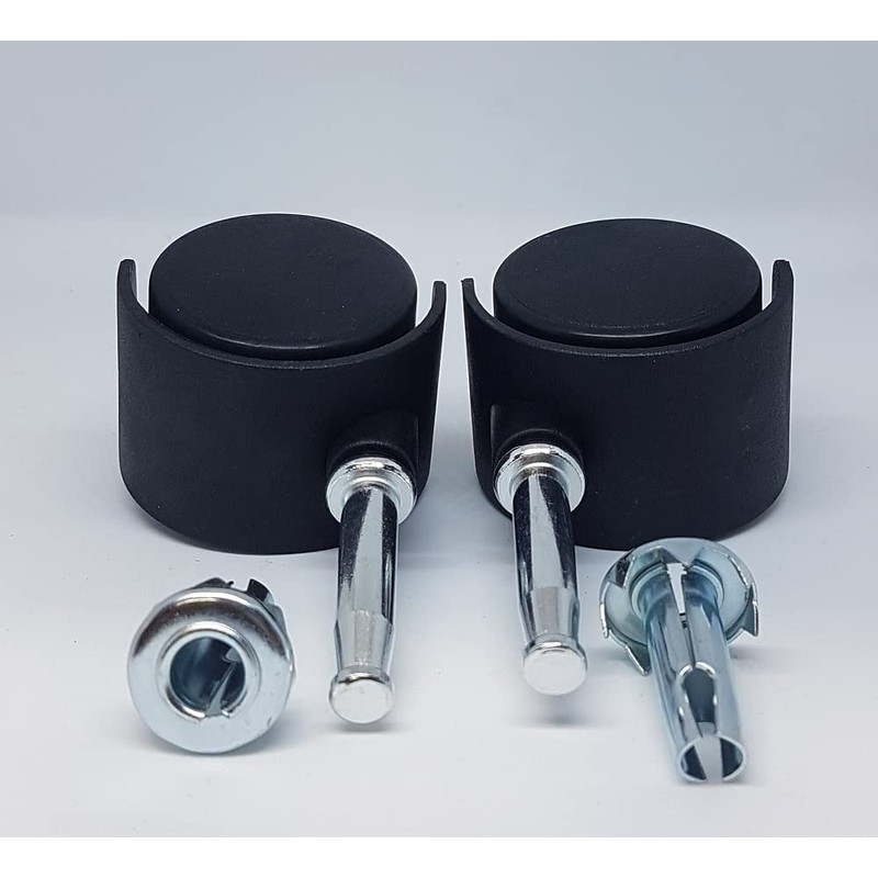 Just Accessories Pack of 8 Twin Nylon Wheel Castors Casters,