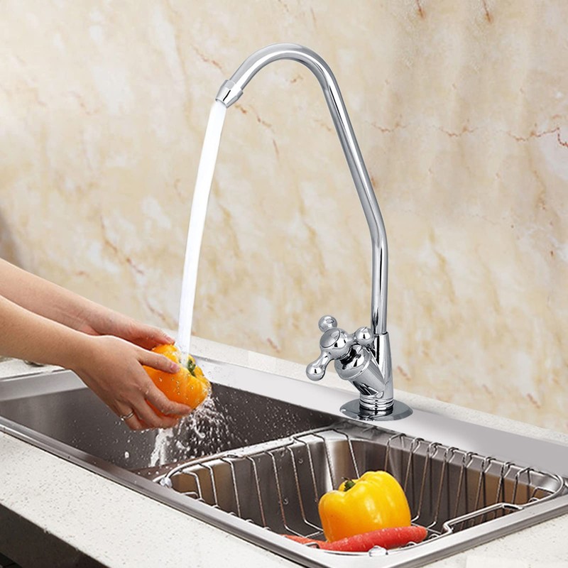 28 cm Kitchen Tap, 1/4 Inch Gooseneck Tap Kitchen Zinc