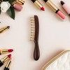 Handmade Sandalwood Scalp Massager Wide Tooth Comb with Copper Bristles