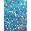 Divastyletextiles Aqua Sequin on Stretch Velvet Fabric by the yard