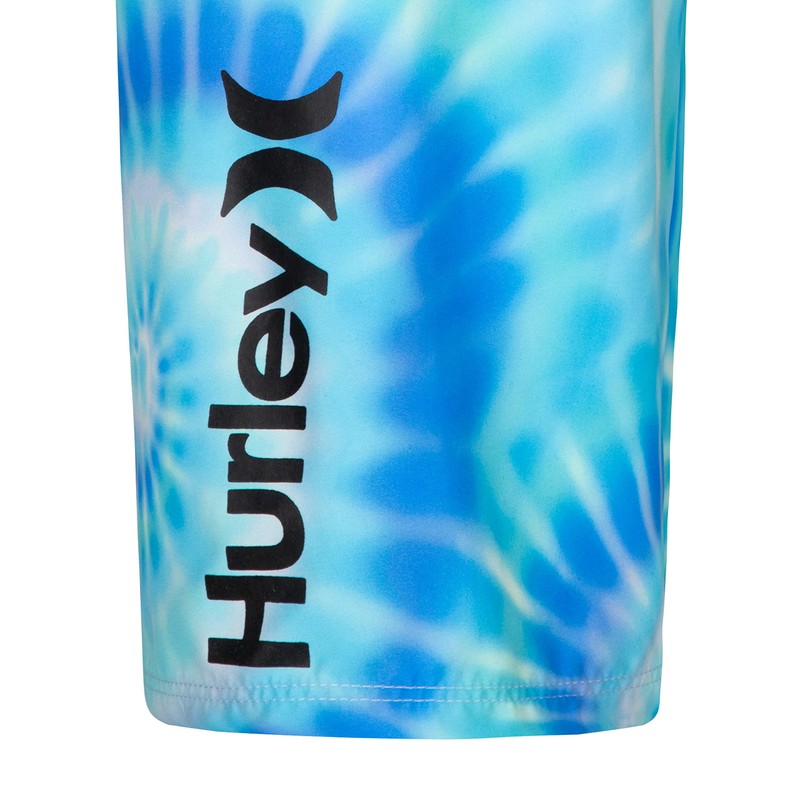Hurley Boys Pull On Swim Trunks, Blue Tie Dye, XL
