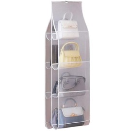 Aresachi Closet Storage, Bag Storage, Bag Storage, Hanging Storage, 4 Tiers, White