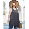 LARACE Camisetas sin mangas para mujer, estilo túnica con botones,