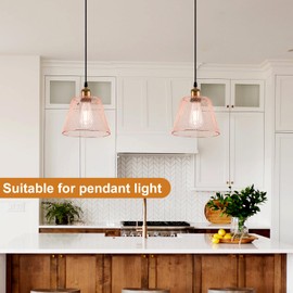 HARPER LIVING Metal Lampshade, Ceiling Light Shade Steampunk Light Shade Easy Fit, Compact Ceiling Lamp Cage Vintage Lampshades for Bedroom Ceiling Lights, Pendant (Copper)