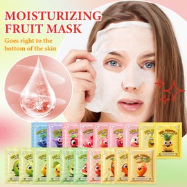LingHaoLH 19 Pack Variety Facial Sheet Masks Skin Care Set, Hydrating Bulk Sheet Face Masks Skincare Gifts Set for Women Men, Long Lasting Moisturizing Face Mask Skincare for All Skin Type04)