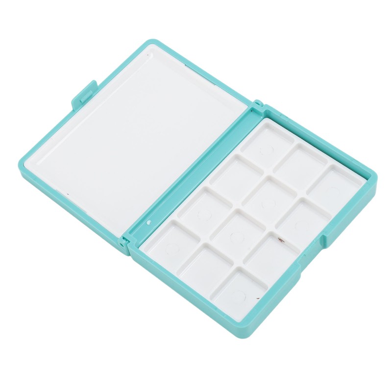 2Pcs Portable Watercolor Box Detachable Easy to Clean Compact Mini