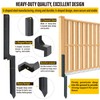 Epcee Heavy Duty Steel Fence Post Repair Stakes, Fence Post