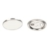 Set of 100 Blank Pin Back Buttons, 37 mm Round