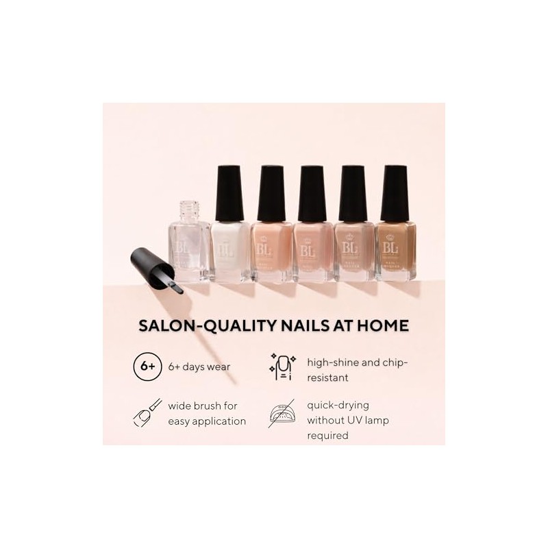 BL The Frenchie, French Manicure Nail Polish Set, Nude Nail