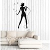 Vinyl Wall Decal Karaoke Singer Woman Music Notes Musical Stickers