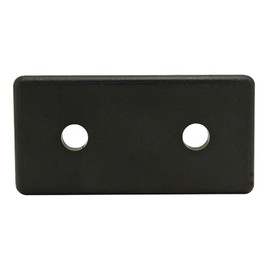 8020, 40-2045, 40 Series, 40mm x 80mm Plastic Rectangle End Caps with Push in Fastener for 80/20 Aluminum Extrusion T-Slot Accessories (Plain Black - No Logo, 10)